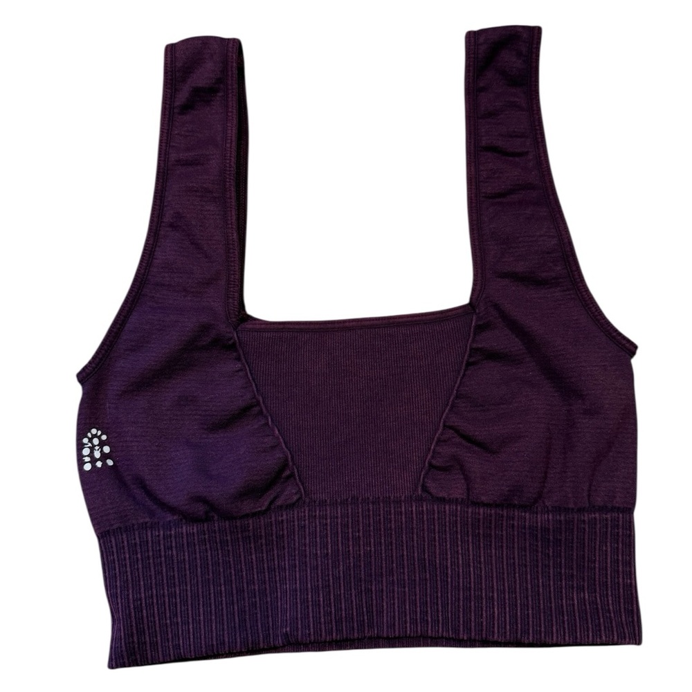 Free People FP Movement XS/S Square Neck Bra in Grape - Picture 5 of 8
